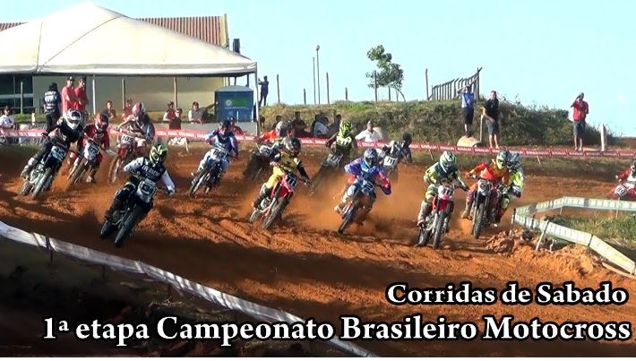 Vídeo Brasileiro Motocross 2018 - 2ª etapa - Rancho Queimado - Corridas de  Sábado - MX3, 230cc e 55cc - MotoX